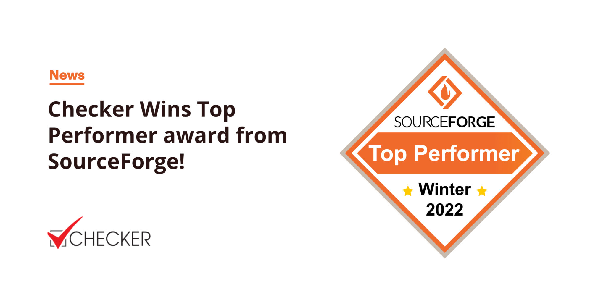 Checker Wins the Winter 2023 Top Performer Award from SourceForge ...