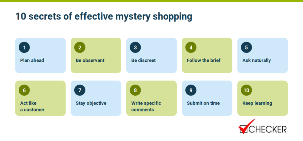 10 mystery shopping tips